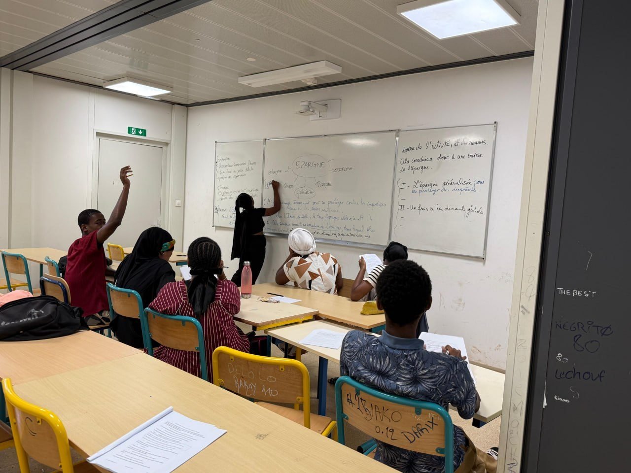 Les cours au lycée